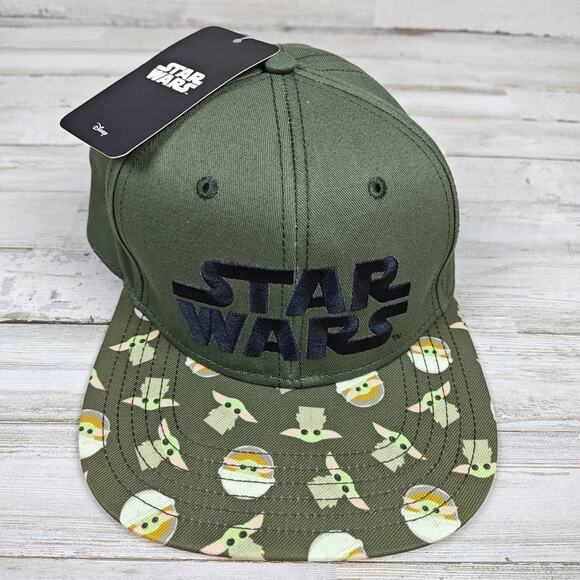 STAR WARS Officially Licensed Mandalorian Baby Yoda Snapback Hat Cap UNISEX NWT - Picture 1 of 6